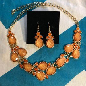 Orange Jewelry Set